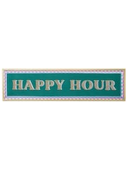 Oliver Bonas Green Happy Hour Beaded Cotton Wall Art - Image 1 of 4
