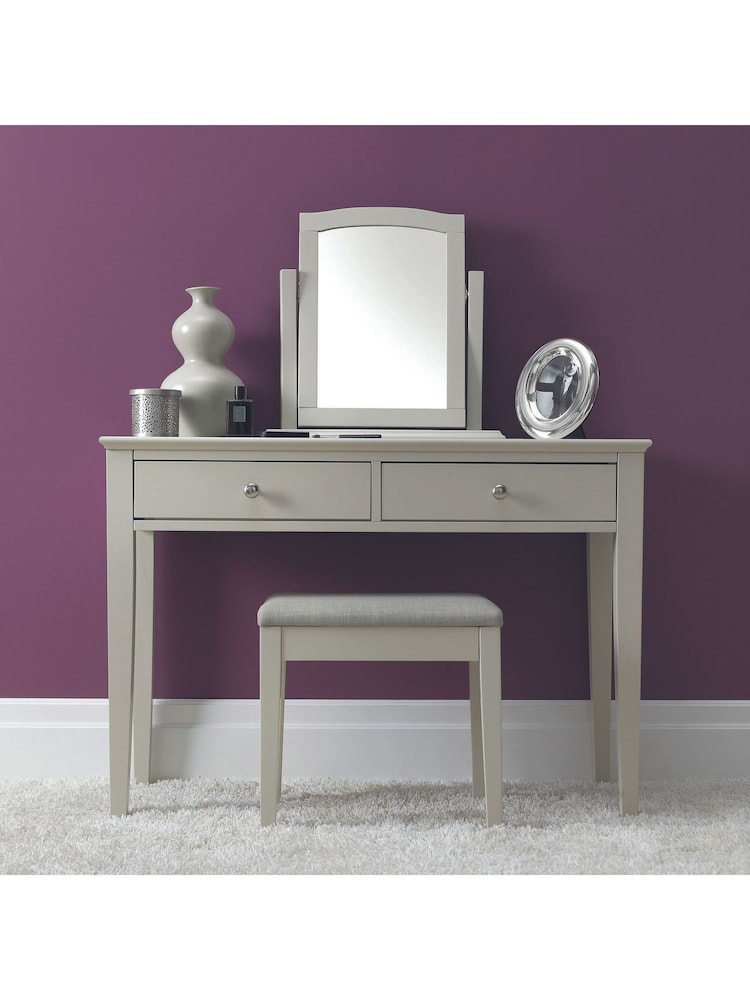 Bentley Designs Cotton Grey Ashby Stool - Image 1 of 4