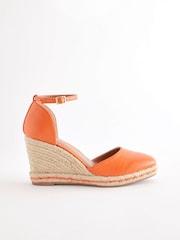 Orange Forever Comfort® Closed Toe High Wedges - Image 4 of 8