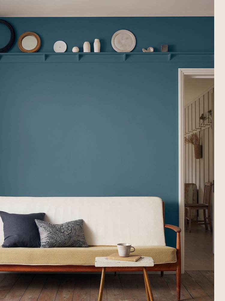 Morris & Co. Webbs Blue Matt Emulsion Paint - Image 1 of 2