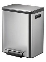 EKO Silver Stainless Steel Recycling 15+15 Litres Bin - Image 3 of 4