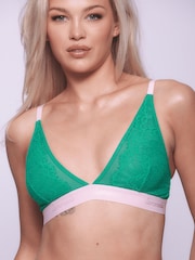 Lemonade Dolls Green Synergy Lace Non-Wired Bralette - Image 1 of 3