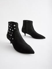 Black Forever Comfort® Stud Detail Ankle Boots - Image 1 of 5