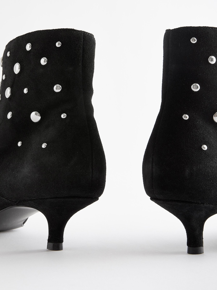 Black Forever Comfort® Stud Detail Ankle Boots - Image 5 of 5