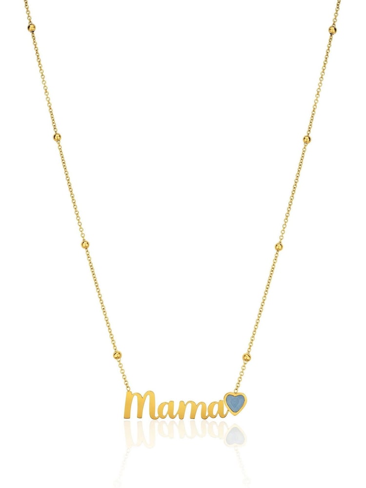 Abbott Lyon Personalised Blue Quartz Mama Necklace - Image 1 of 2