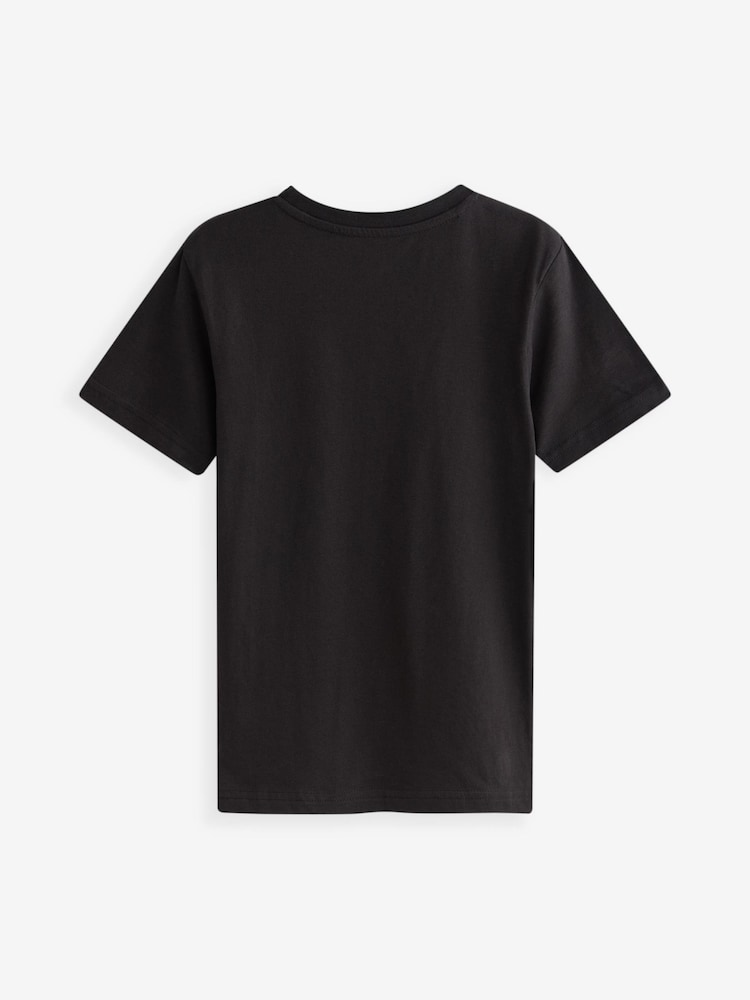 Black/Gold Union Jack Flag Short Sleeve T-Shirt (4-15yrs) - Image 2 of 3