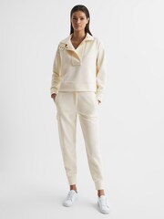 Reiss Cream Milly Technical Joggers - Image 6 of 7