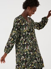 FatFace Stroud Forest Jersey Black Dress - Image 2 of 4