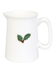 Sophie Allport White Christmas Holly & Berry Mini Jug - Image 1 of 1