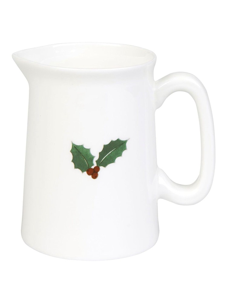 Sophie Allport White Christmas Holly & Berry Mini Jug - Image 1 of 1