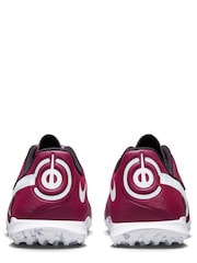Nike Red/White Tiempo Legend 9 Academy Turf Football Boots - Image 4 of 8
