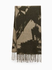 AllSaints Green Spitafield Tie Dye Scarf - Image 1 of 5