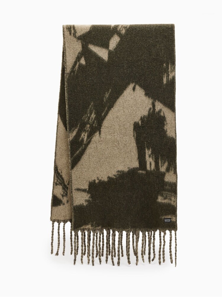 AllSaints Green Spitafield Tie Dye Scarf - Image 1 of 5
