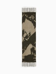 AllSaints Green Spitafield Tie Dye Scarf - Image 3 of 5