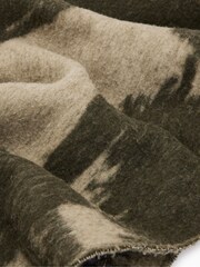 AllSaints Green Spitafield Tie Dye Scarf - Image 4 of 5