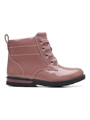 Clarks Toddler Pink Multi Fit Patent Boots - Image 1 of 7