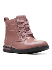 Clarks Toddler Pink Multi Fit Patent Boots - Image 3 of 7