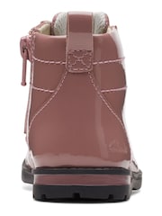 Clarks Toddler Pink Multi Fit Patent Boots - Image 5 of 7