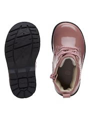 Clarks Toddler Pink Multi Fit Patent Boots - Image 7 of 7