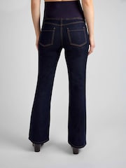 JoJo Maman Bébé Dark Wash Blue Bootcut Maternity Denim Jeans - Image 2 of 4