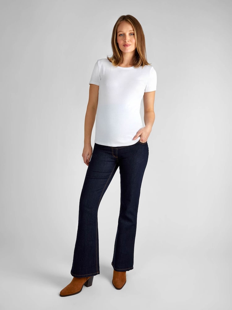 JoJo Maman Bébé bootcut zwangerschapsjeans van denim - Image 3 of 4