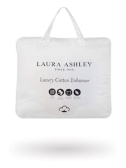Laura Ashley White Luxury 100% Cotton Mattress Topper - Image 2 of 3