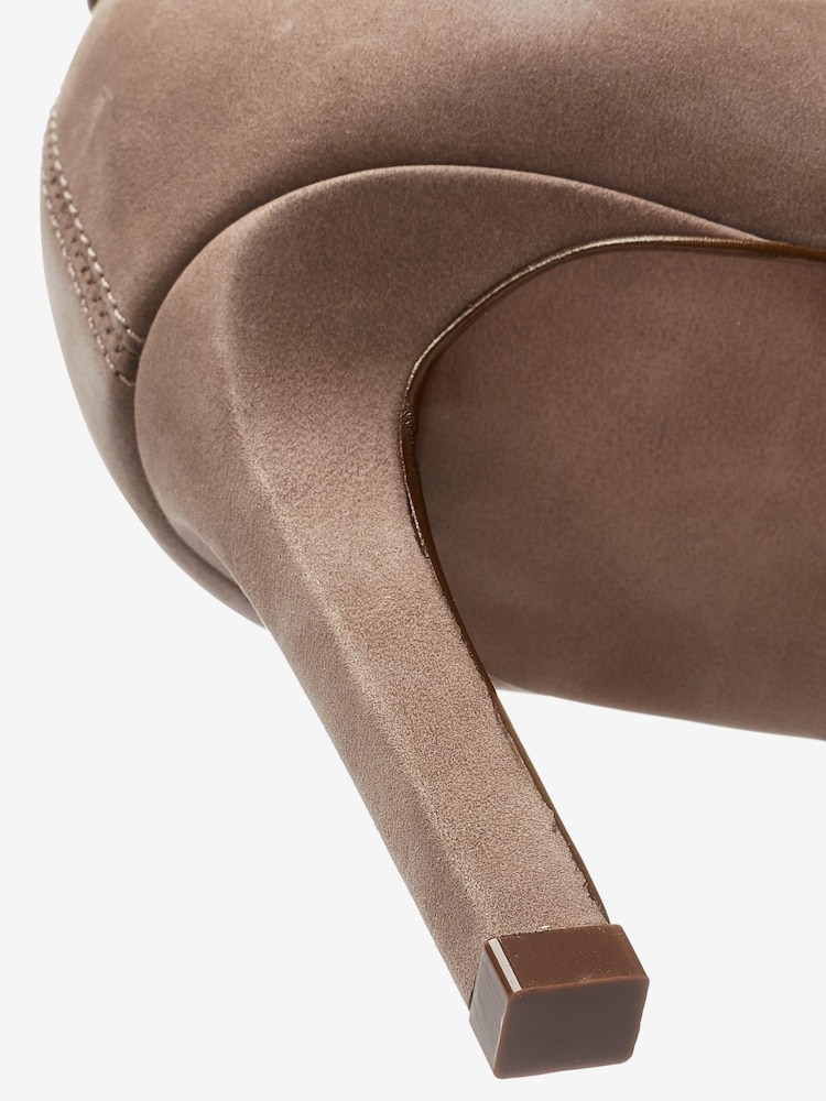 Taupe Beige Signature Leather Forever Comfort® Strap Detail Point Boots - Image 6 of 6 Taupe Beige Signature Leather Forever Comfort® Strap Detail Point Boots - Image 6 of 6