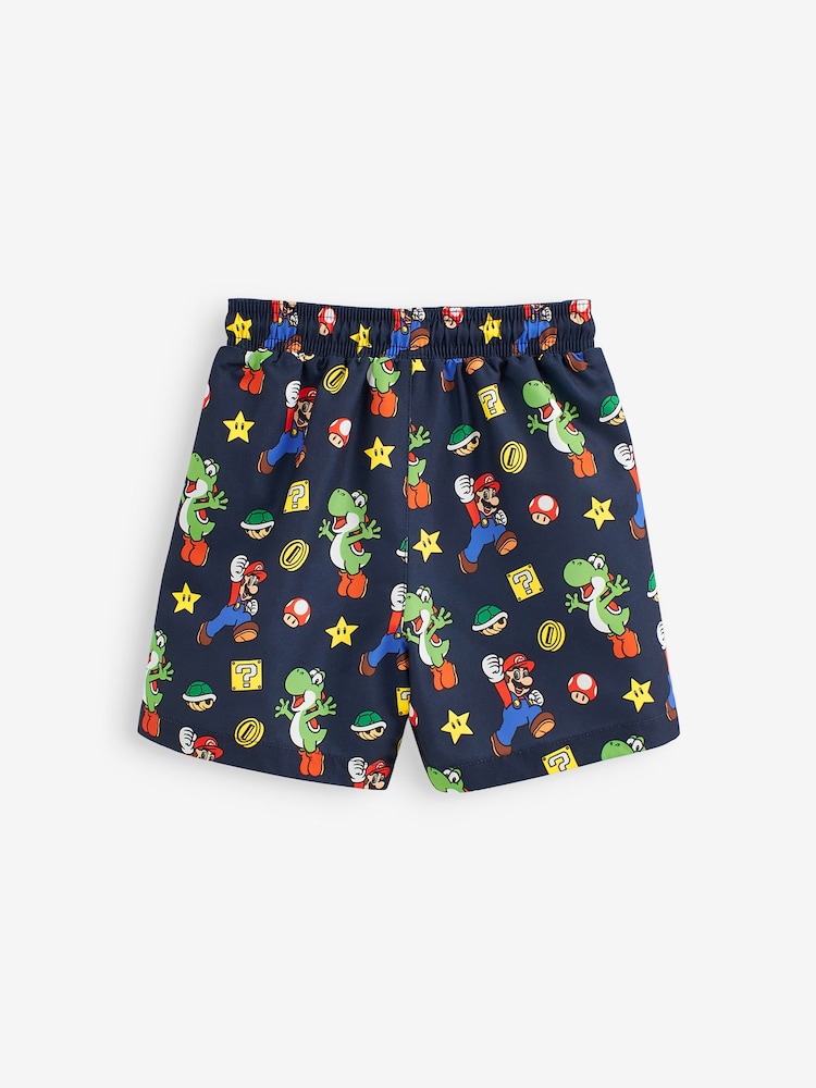 Black Mario Swim Shorts (3-16yrs) - Image 5 of 5