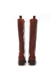 Moda In Pelle Hailey Lace-Up Knee High Leather Boots - Image 5 of 6