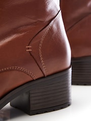 Moda In Pelle Hailey Lace-Up Knee High Leather Boots - Image 6 of 6