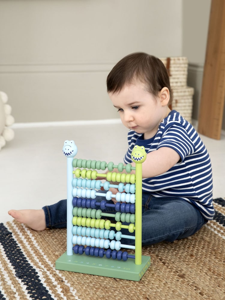 JoJo Maman Bébé Wooden Dinosaur Abacus - Image 4 of 4