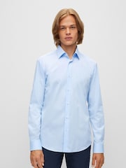 BOSS Blue Regular Fit Formal Shirt - Image 1 of 5