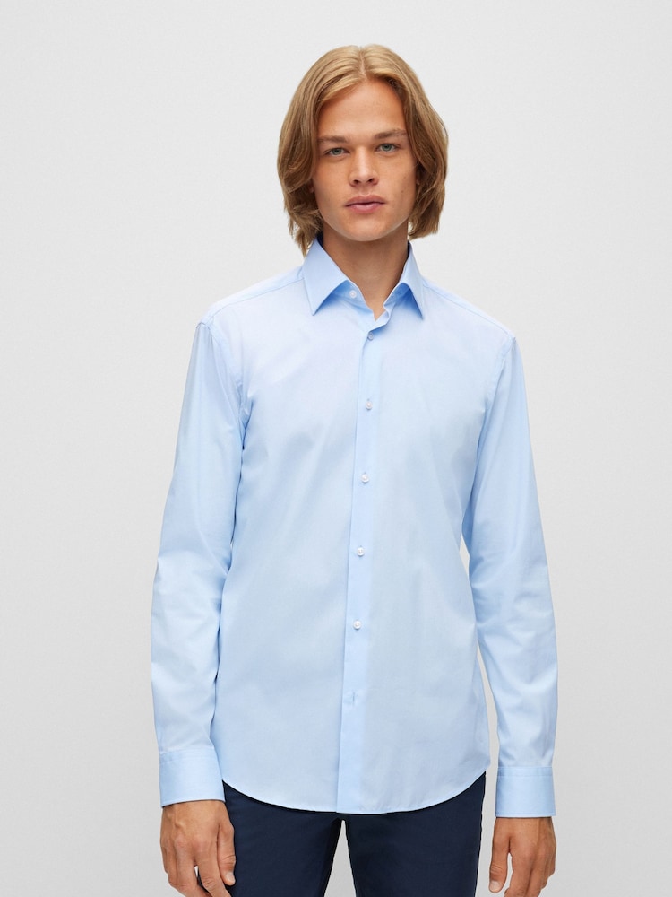 BOSS Blue Regular Fit Formal Shirt - Image 1 of 5