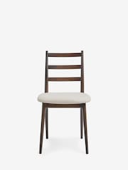 Jasper Conran London Set of 2 Chenille Natural Highbury Dining Chairs - Image 2 of 6