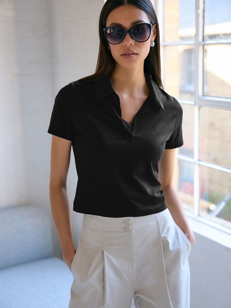 Black Polo Shirt - Image 1 of 6 Black Polo Shirt - Image 1 of 6