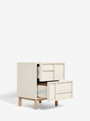 Cream Finsbury 2 Drawer Bedside Table - Image 6 of 10
