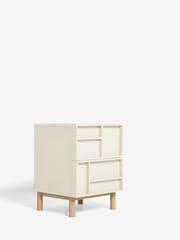 Cream Finsbury 2 Drawer Bedside Table - Image 7 of 10
