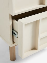 Cream Finsbury 2 Drawer Bedside Table - Image 9 of 10