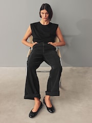 Black Standard/Wide Fit Forever Comfort® Ballerinas Shoes - Image 3 of 8