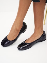 Black Standard/Wide Fit Forever Comfort® Ballerinas Shoes - Image 4 of 8