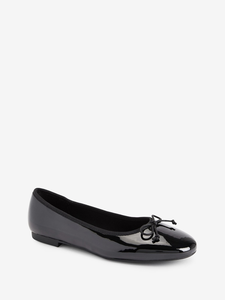 Black Standard/Wide Fit Forever Comfort® Ballerinas Shoes - Image 6 of 8