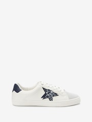Weiß/Blau - Forever Comfort® Star Turnschuhe zum Schnüren - Bild 2 von 7