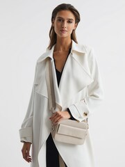Reiss Off White Cleo Leather Cross-Body Camera Bag - Image 2 of 5
