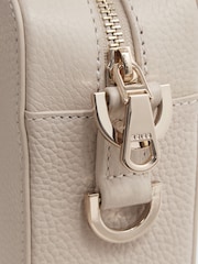 Reiss Off White Cleo Leather Cross-Body Camera Bag - Image 5 of 5