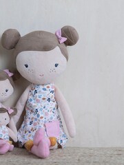 Little Dutch Pink Flowers and Butterflies Cuddle Doll Rosa - Image 1 of 4