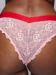 Rosa - Lemonade Dolls Synergy Lace Full Brief Knickers - Imagen 3 de 3