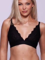 Lemonade Dolls Black Bralette Signature Lace Non-Wired Bralette - Image 4 of 4
