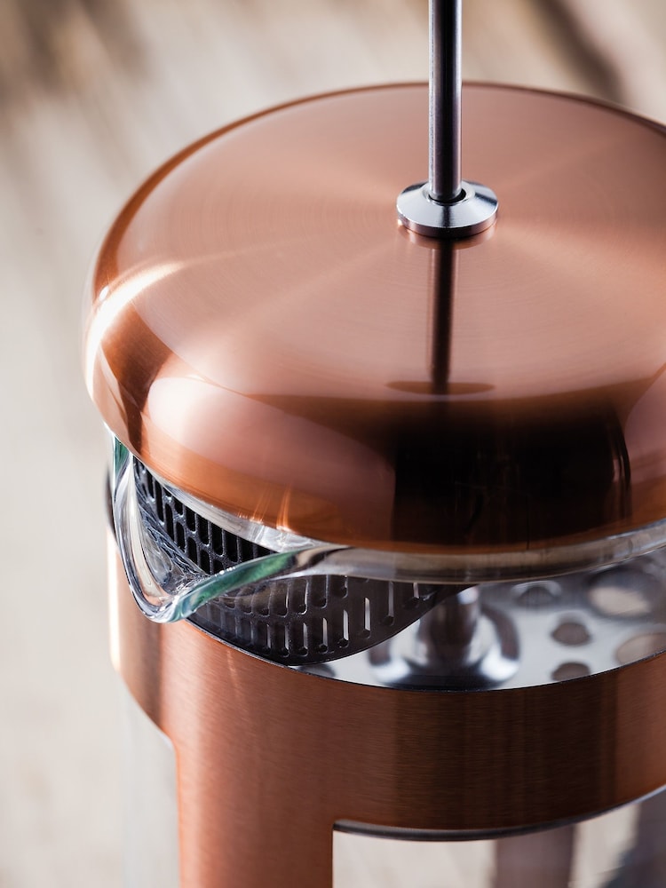 Judge Copper 8 Cup Glass Cafetiere - Image 2 of 3 Judge Copper 8 Cup Glass Cafetiere - Image 2 of 3