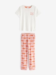 Orange Mr Fox Scion At Next Cotton Pyjamas - Image 4 of 5