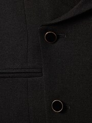 Reiss Black Titanic Slim Fit Double Breasted Tuxedo Waistcoat - Image 7 of 7